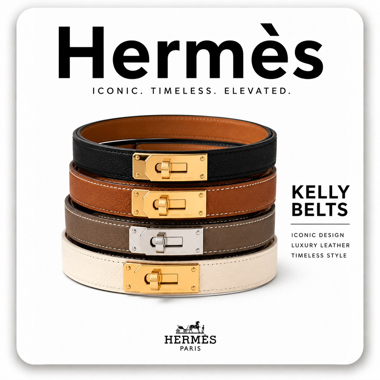 Hermes Kelly belts