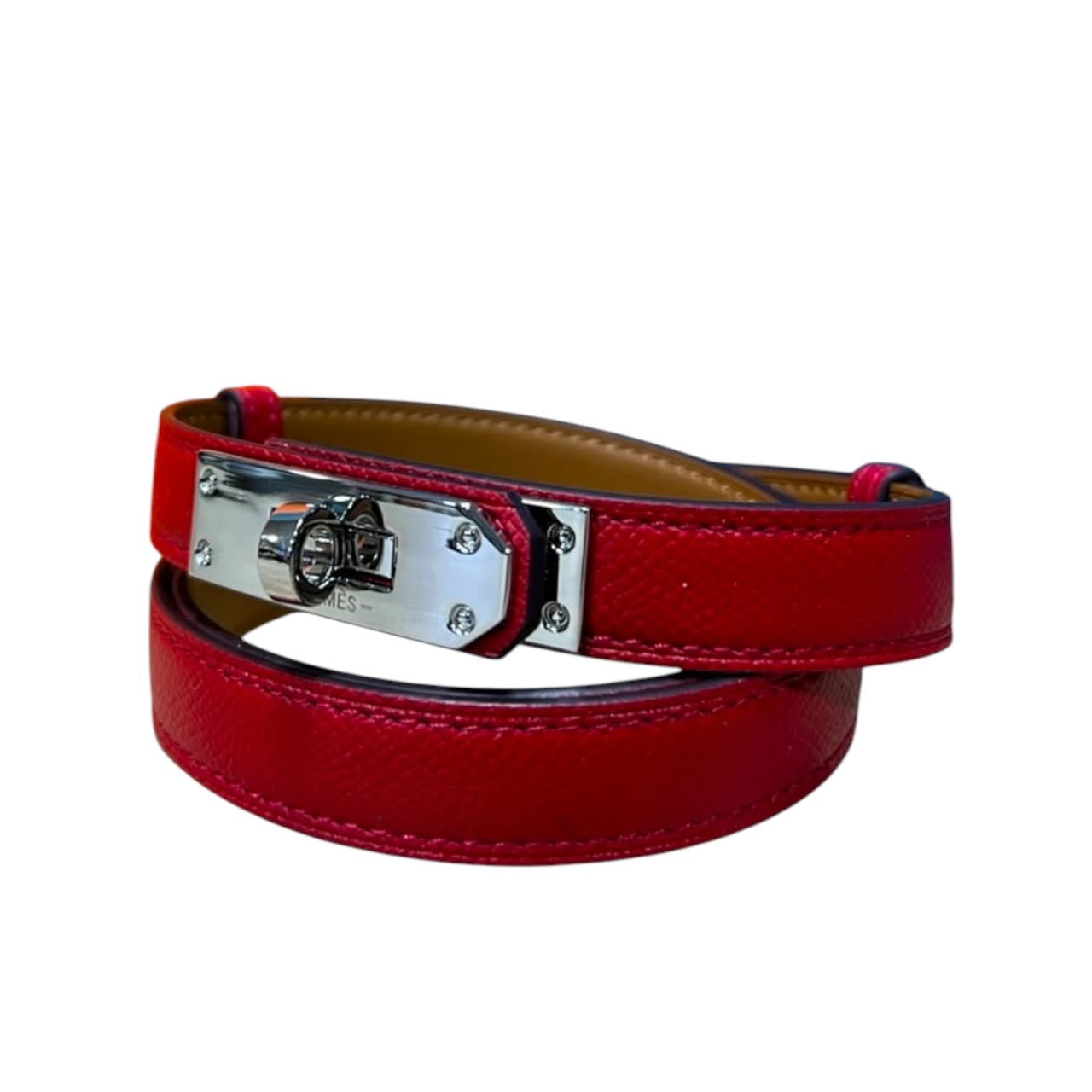 Kelly Hermes belt red AAA quality