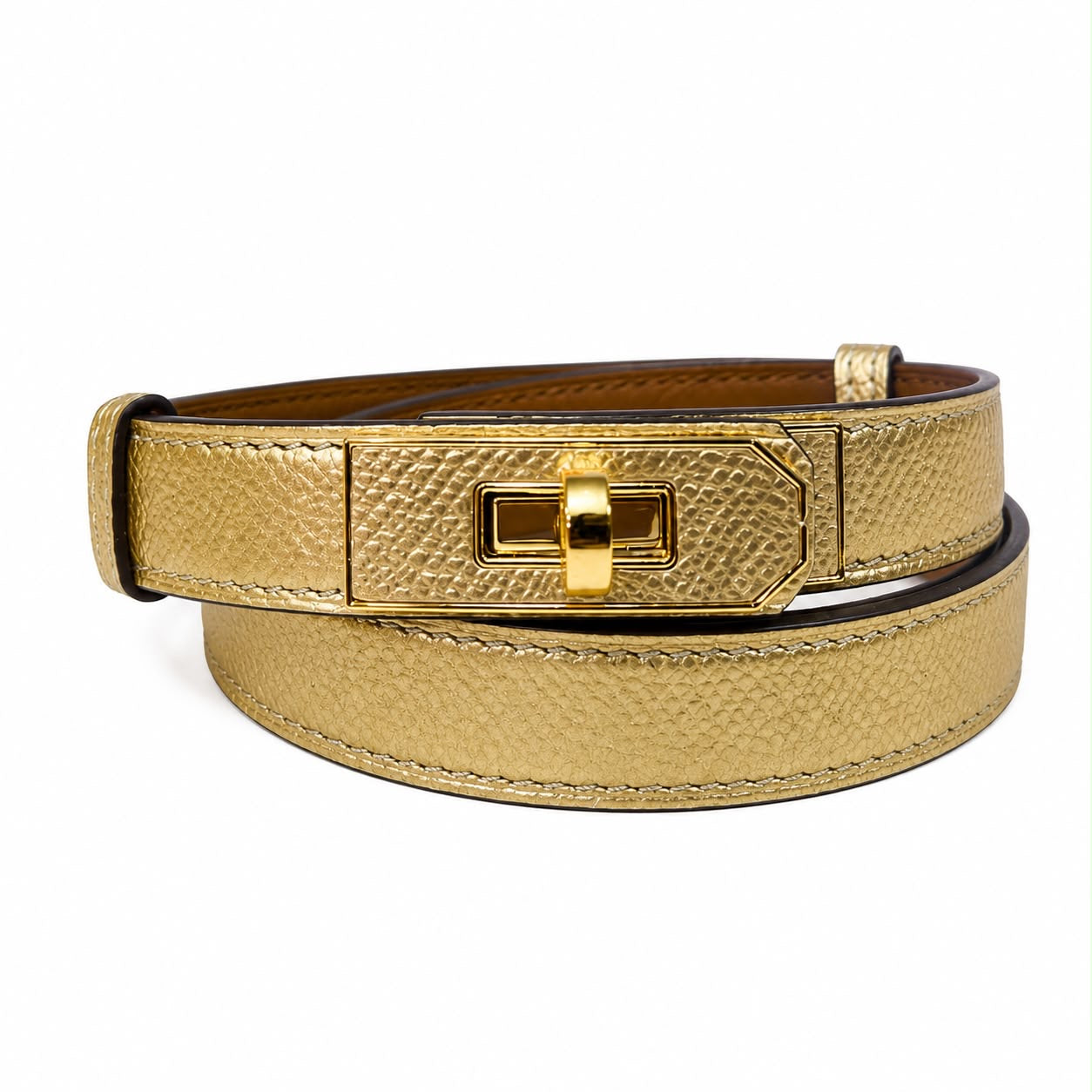 Kelly Hermes belt gold AAA quality