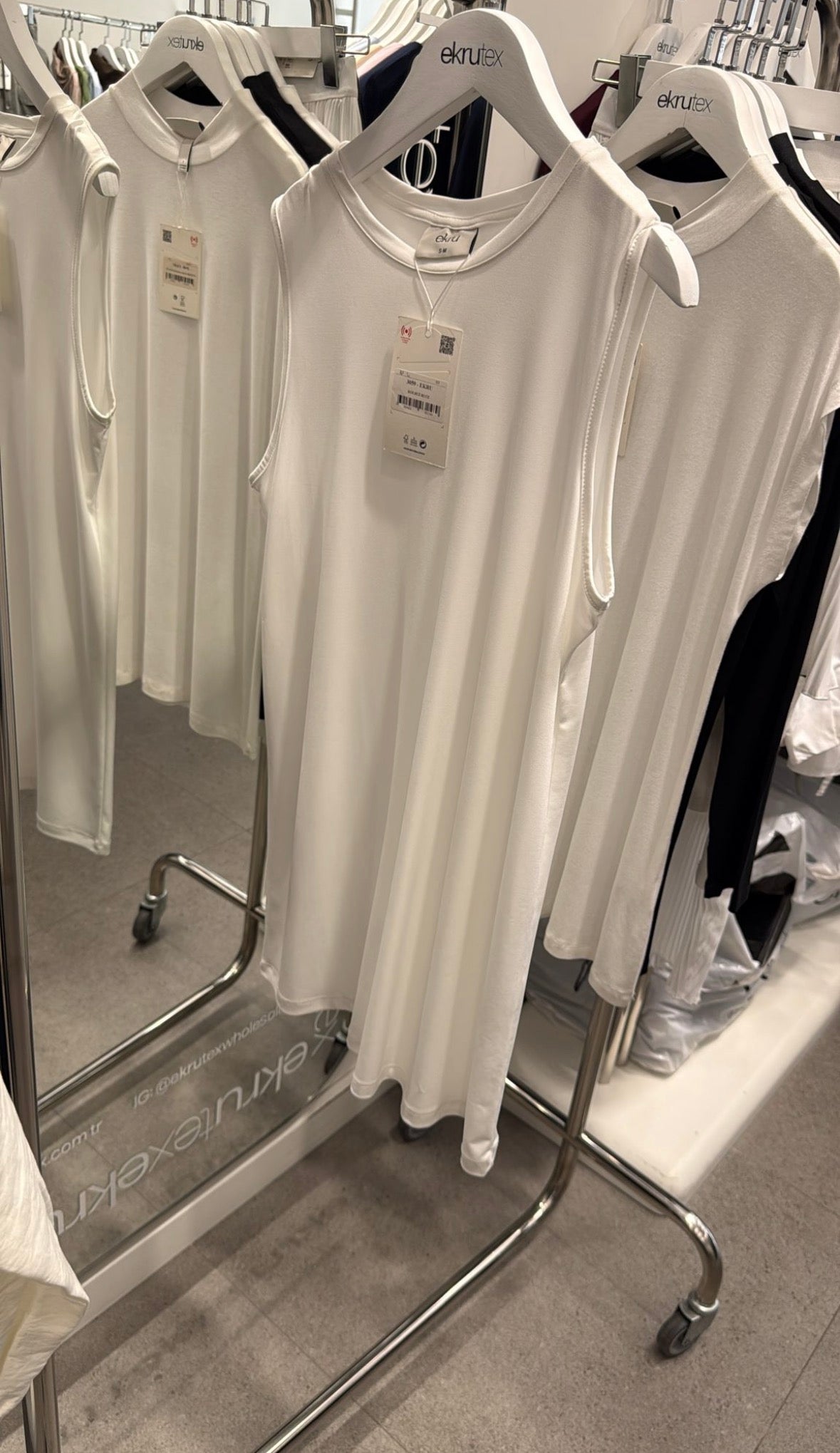 White Long Tank
