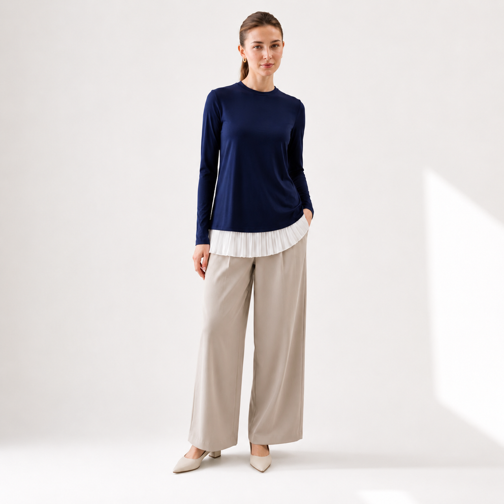 Elastic Pleated underwear extension