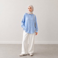 Light blue shirt jacquard pattern