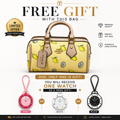 COACH Mini Rowan Crossbody Bag in yellow coated canvas with a lemon print and beige leather trim (AAA+ quality)+ free  AP swatch